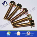 Quente em 2016 Hex Flange Screw Gr 8.8 Zinco Revestido